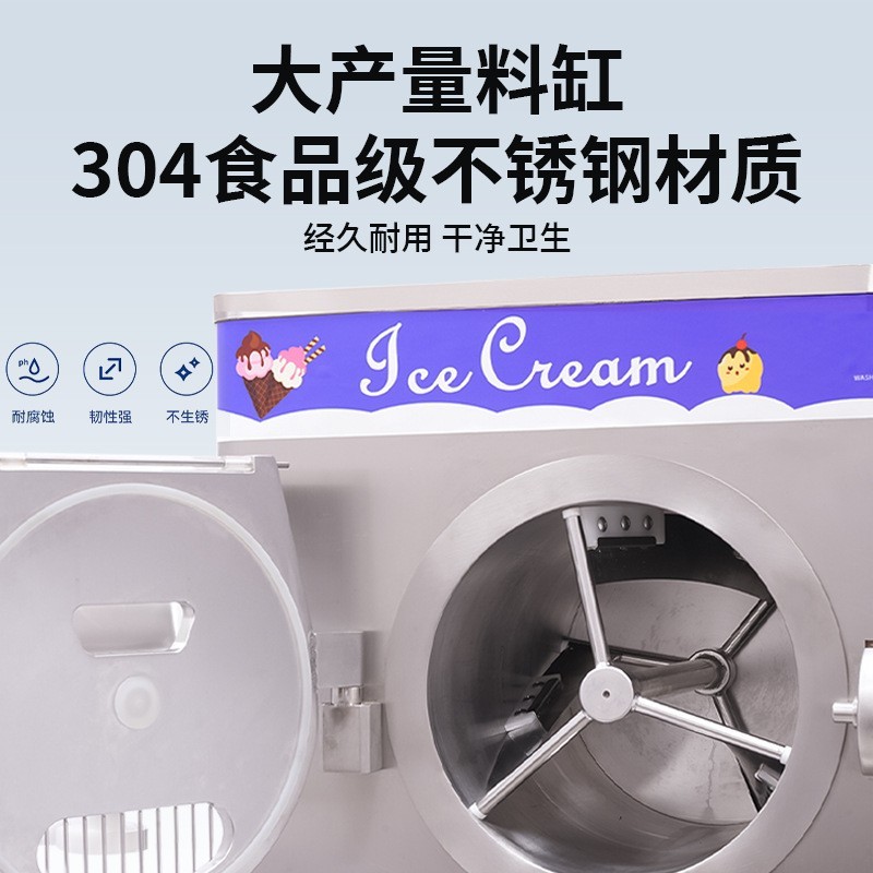 定制非标大产量硬冰淇淋机 哈根达斯球形冰淇淋绿豆沙冰机厂家图2