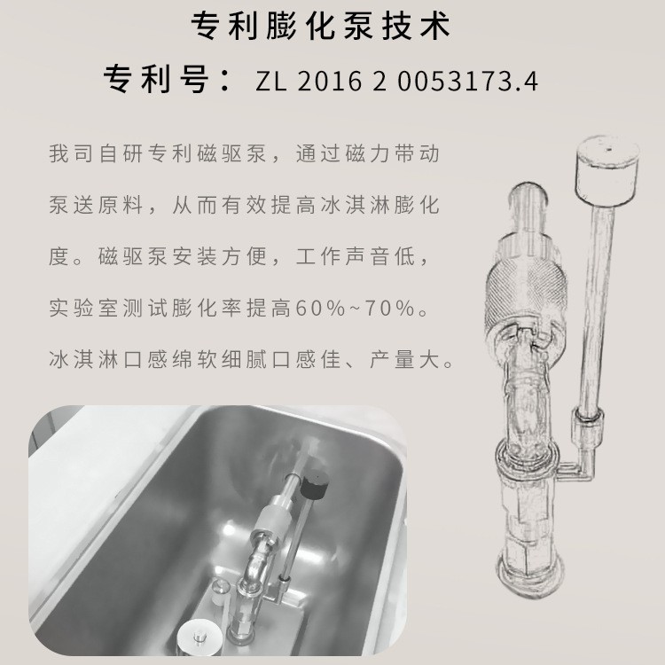 商用小型台式软冰淇凌机雪糕机全自动网红甜筒软质冰激凌机图3