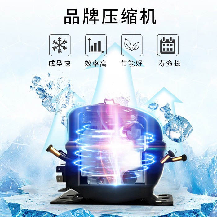 新款三色软冰淇淋机商用立式脆皮圣诞雪糕机图3