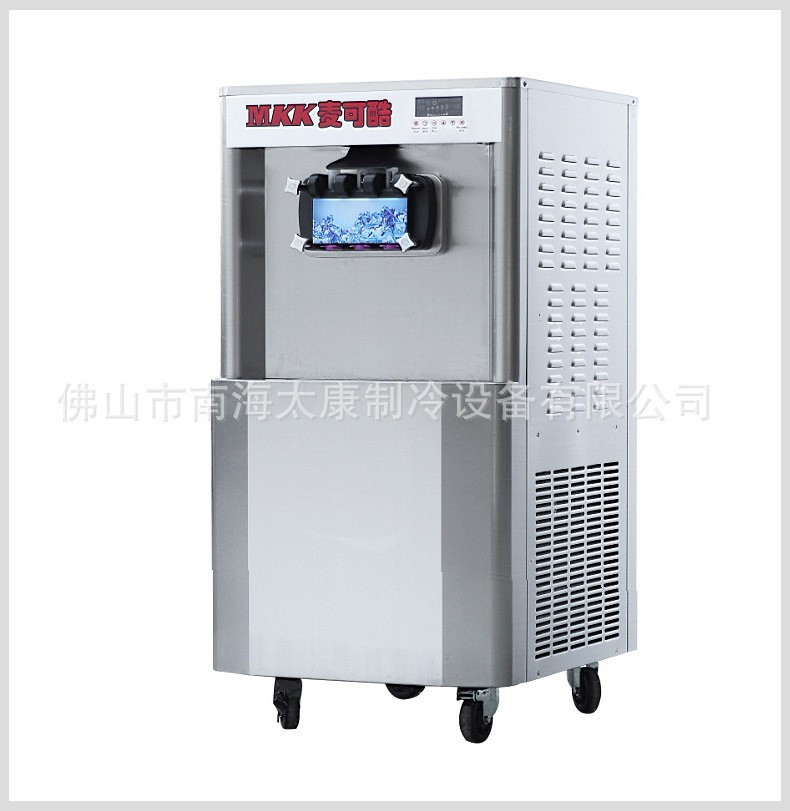 商用冰淇淋机 三色圣代冰激凌机 自动不锈钢甜筒机雪糕机厂家图3