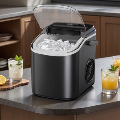 跨境外贸热销12kgs家用小型mini制冰机小功率全自动电动制冰机图4