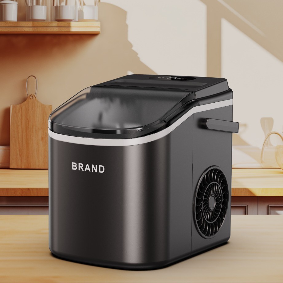 跨境外贸热销12kgs家用小型mini制冰机小功率全自动电动制冰机图3