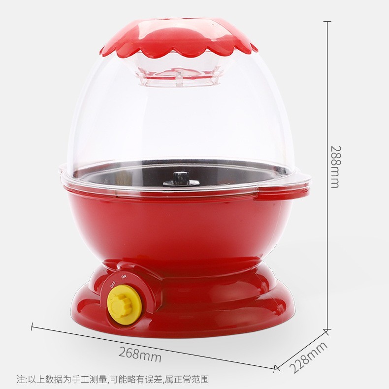 带罩迷你爆米花机 家用全自动玉米膨化机图4