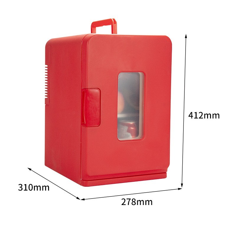 15L车载冰箱汽车冷暖箱车用电冰箱 透明面板面家车两用小冰箱迷你图3