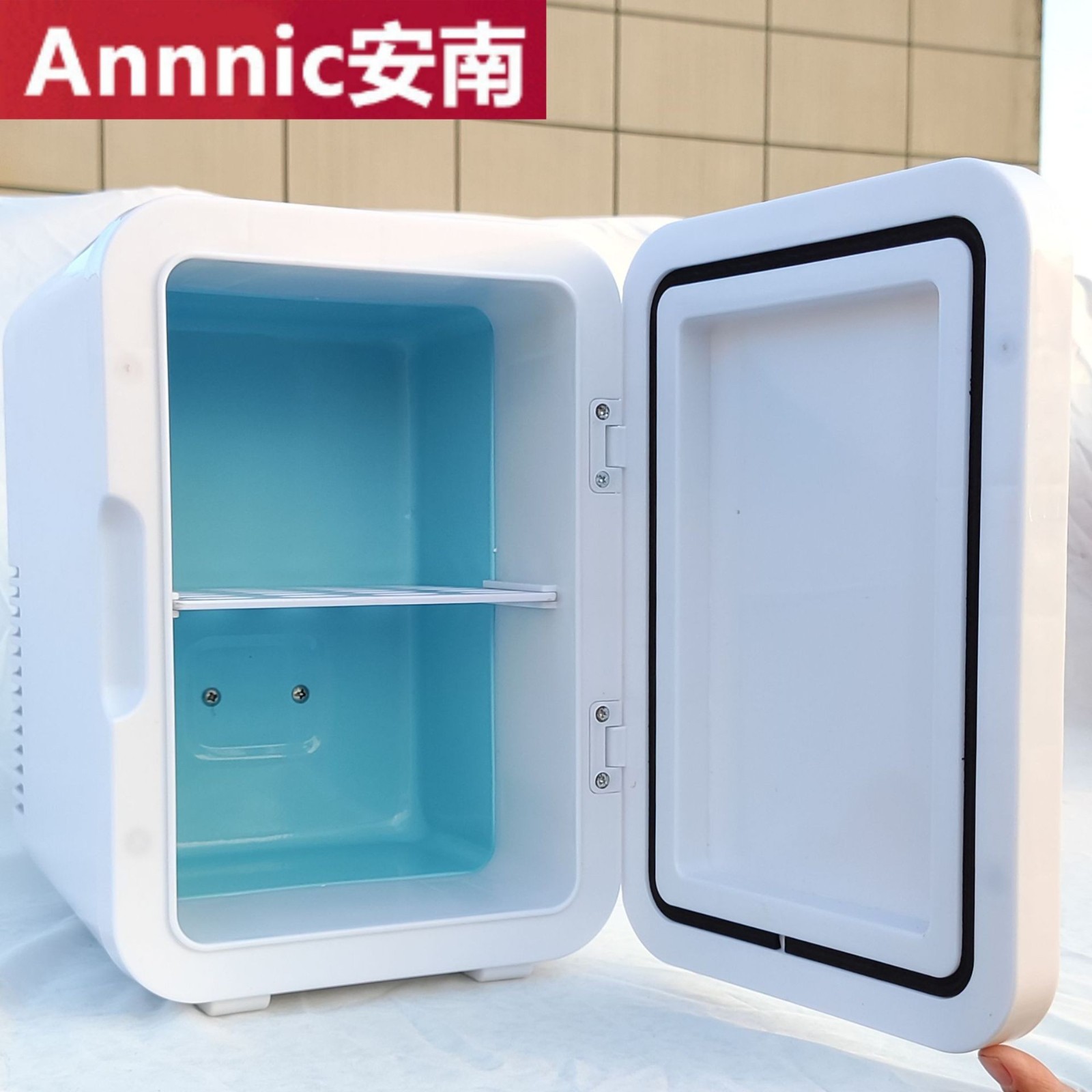 6L钢化玻璃小冰箱制冷制热车家两用一件代发护肤品面膜饮料冷藏图2