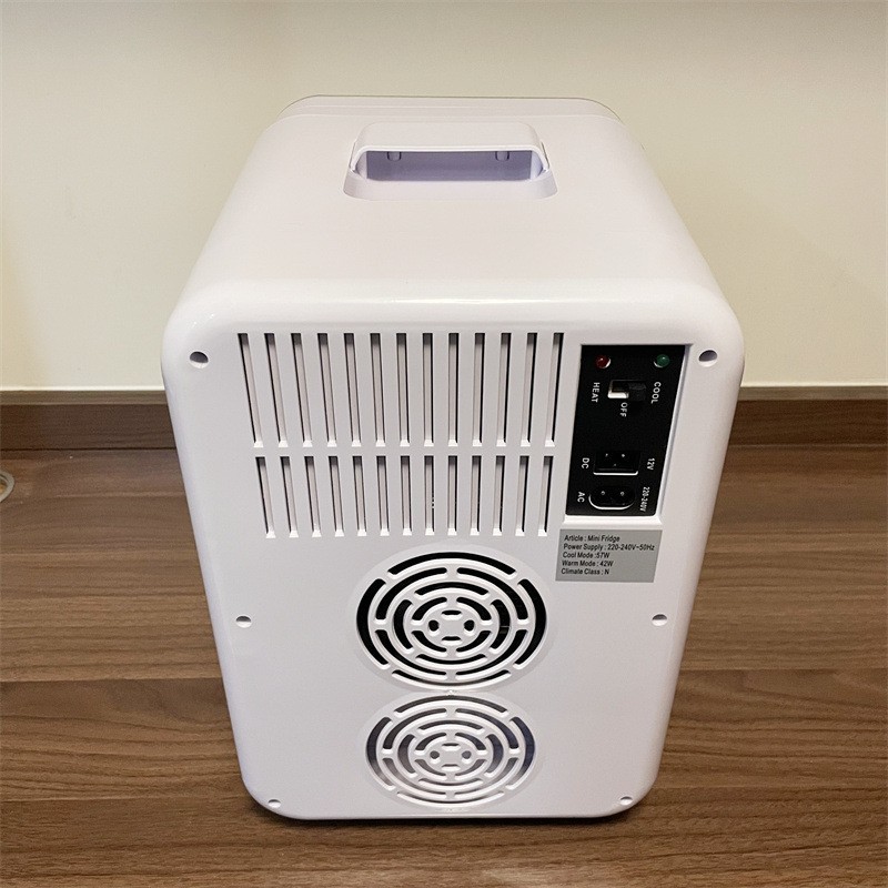 跨境欧美10L镜面带LED灯化妆品美妆迷你台式电冰箱车家两用图5