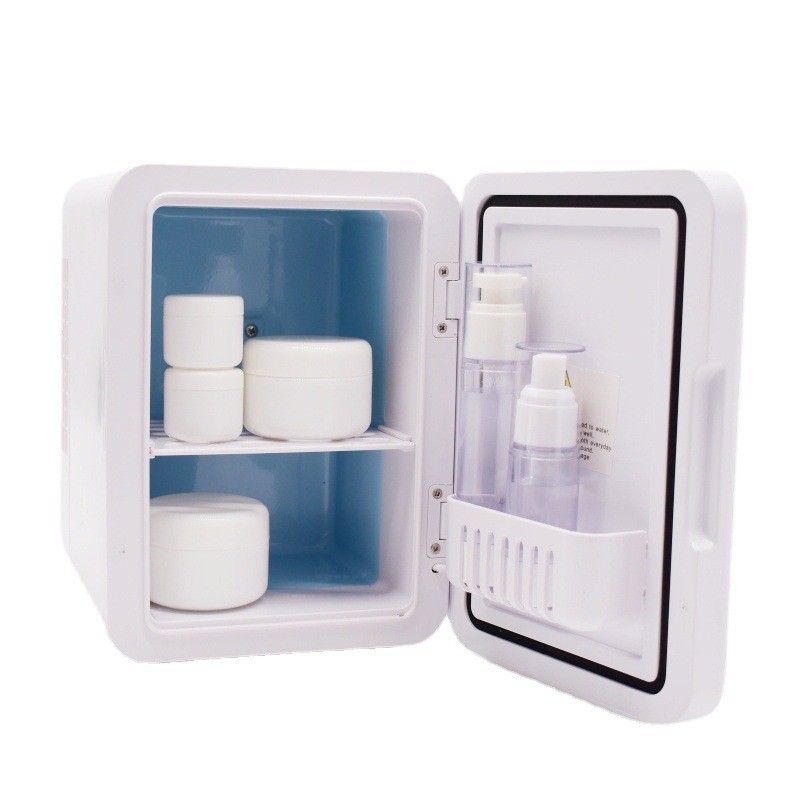 跨境欧美4升镜面LED化妆品学生迷你小型车家两用迷你冷暖两用冰箱图4