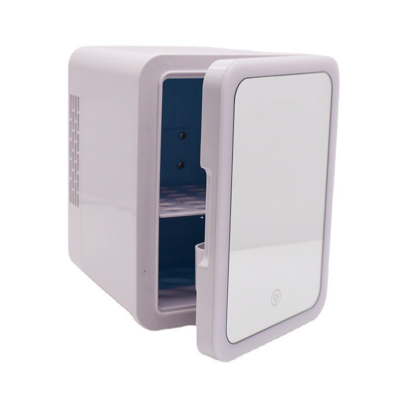 跨境欧美4升镜面LED化妆品学生迷你小型车家两用迷你冷暖两用冰箱图5