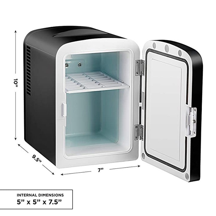 夏季便携两用黑色镜子迷你户外车载冰箱所有车型迷你型化妆镜冰箱图3