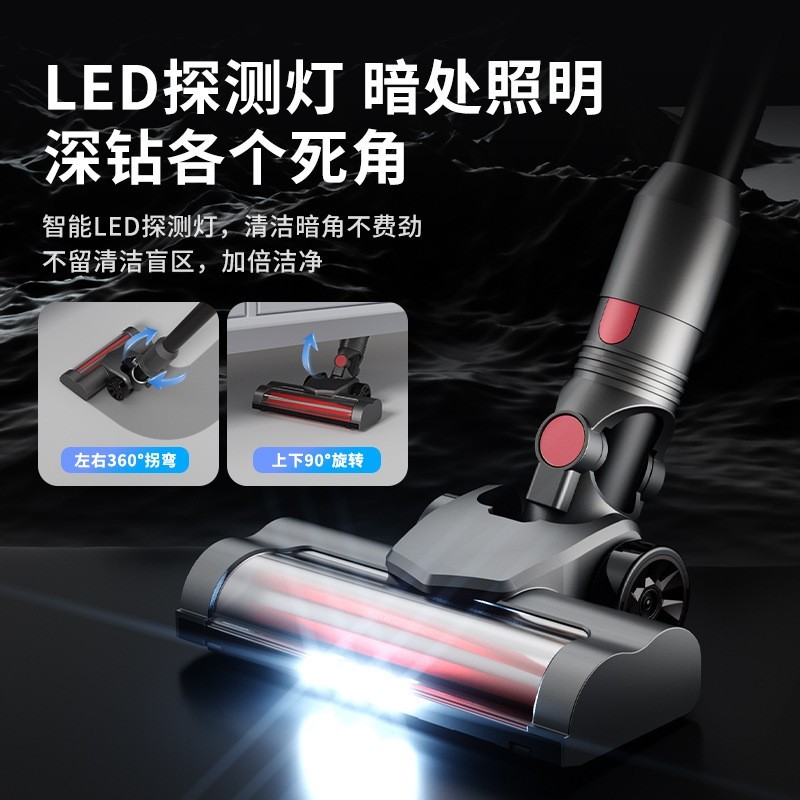 25年跨境新款吸尘器家用无线锂电池充电大吸力手持吸拖一体吸尘机图5