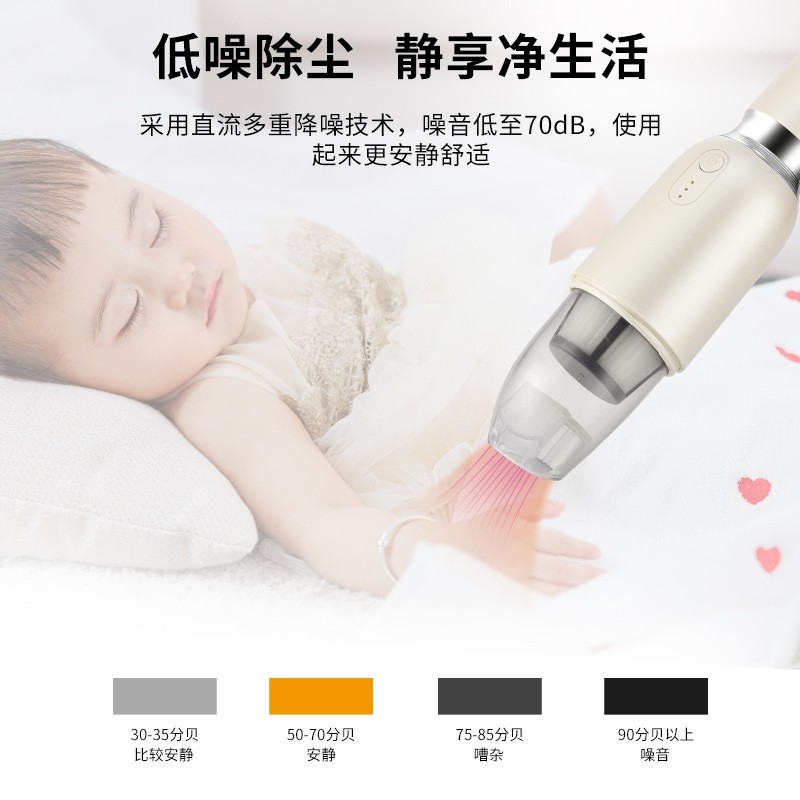 吸尘器小型手持无线充电大功率家用便携式车载除尘机图2