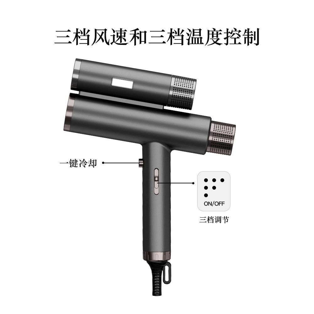 跨境10亿负离子智能恒温高速低噪音速干家用护发吹风机静音大功率图2