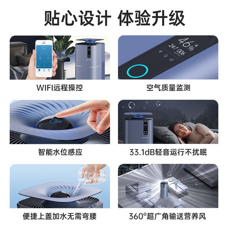 空气净化无雾加湿净一体机低噪音除菌大加湿量 【AP-H1】图4