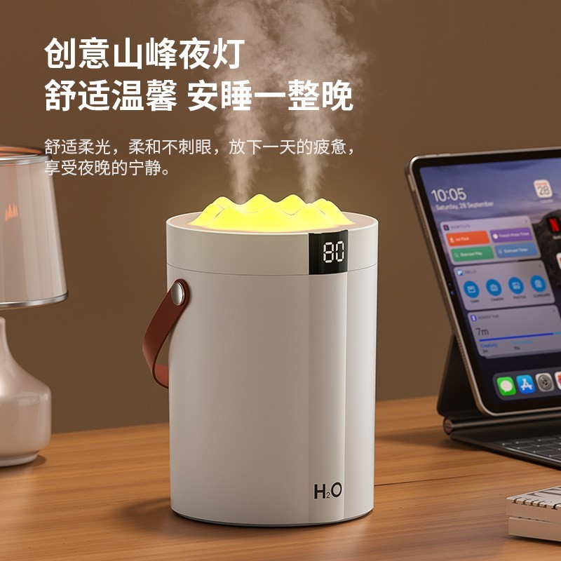 2025大容量数显加湿器大双喷雾喷除菌卧室家用办公桌面空气加湿器图2