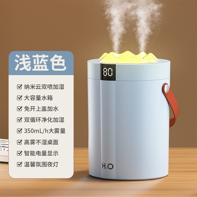 2025大容量数显加湿器大双喷雾喷除菌卧室家用办公桌面空气加湿器图4