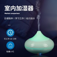 办公室桌面静音USB家用室内七彩加湿器迷你空气净化香薰加湿器
