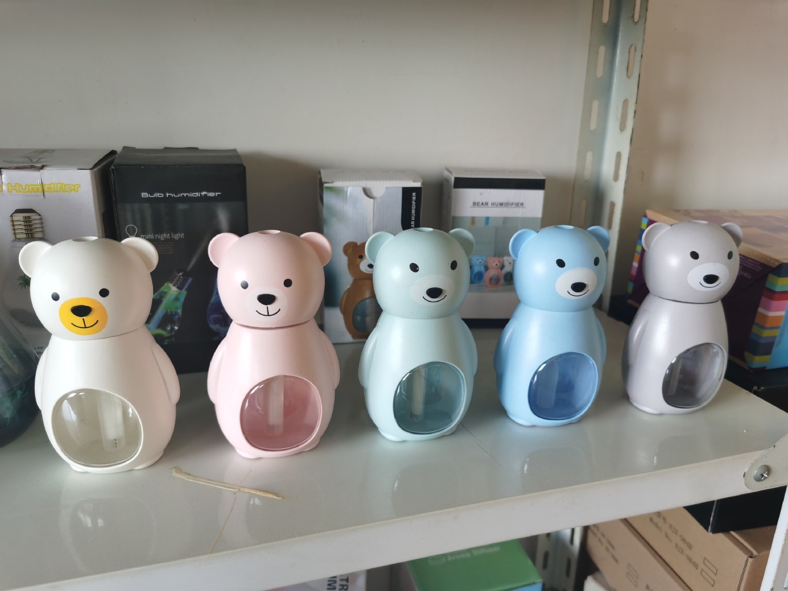 萌宠 小熊加湿器（多色可选） 空气净化器 七彩小夜灯图5