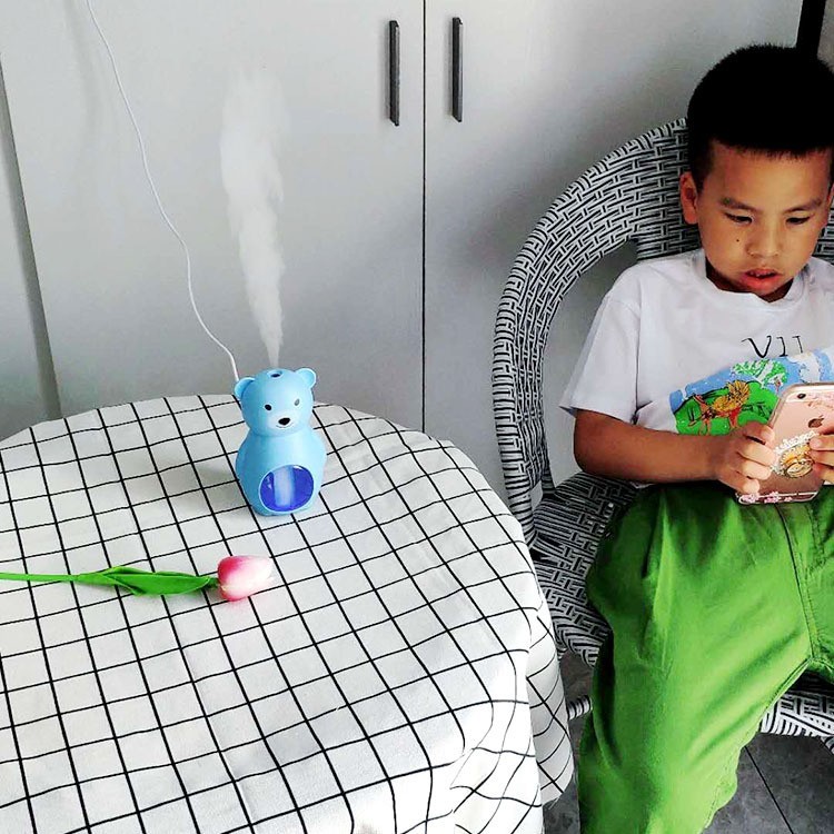 萌宠 小熊加湿器（多色可选） 空气净化器 七彩小夜灯图3