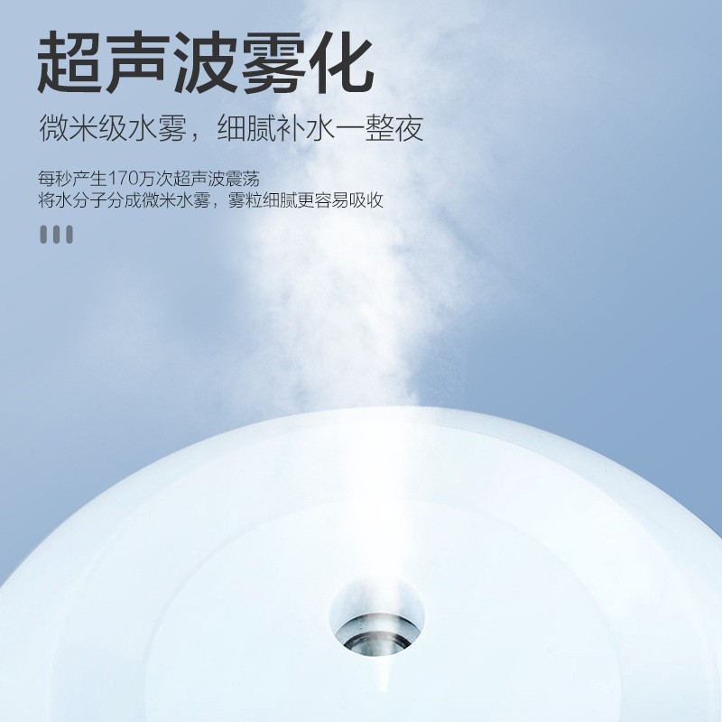 迷你加湿器桌面办公室家用夜灯小型补水雾化器LOGO加工定制图2