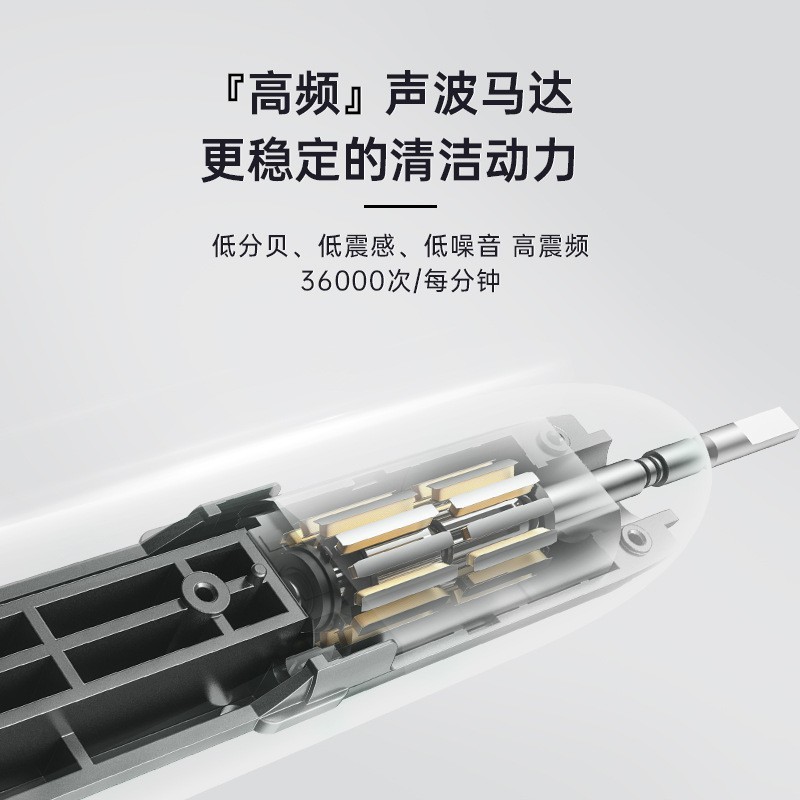 罗马柱造型电动牙刷 支持无线充带无铜刷LOGO定制图4