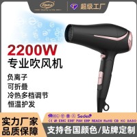 跨境家用吹风机可大功率折叠负离子大风量冷热电吹风欧标