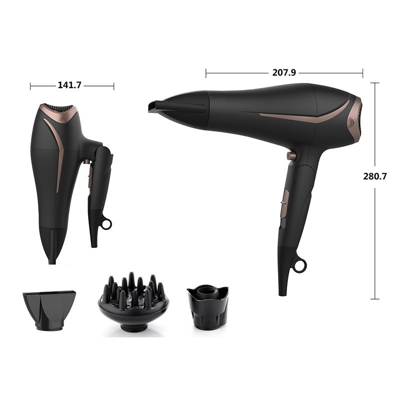 跨境家用吹风机可大功率折叠负离子大风量冷热电吹风欧标图4