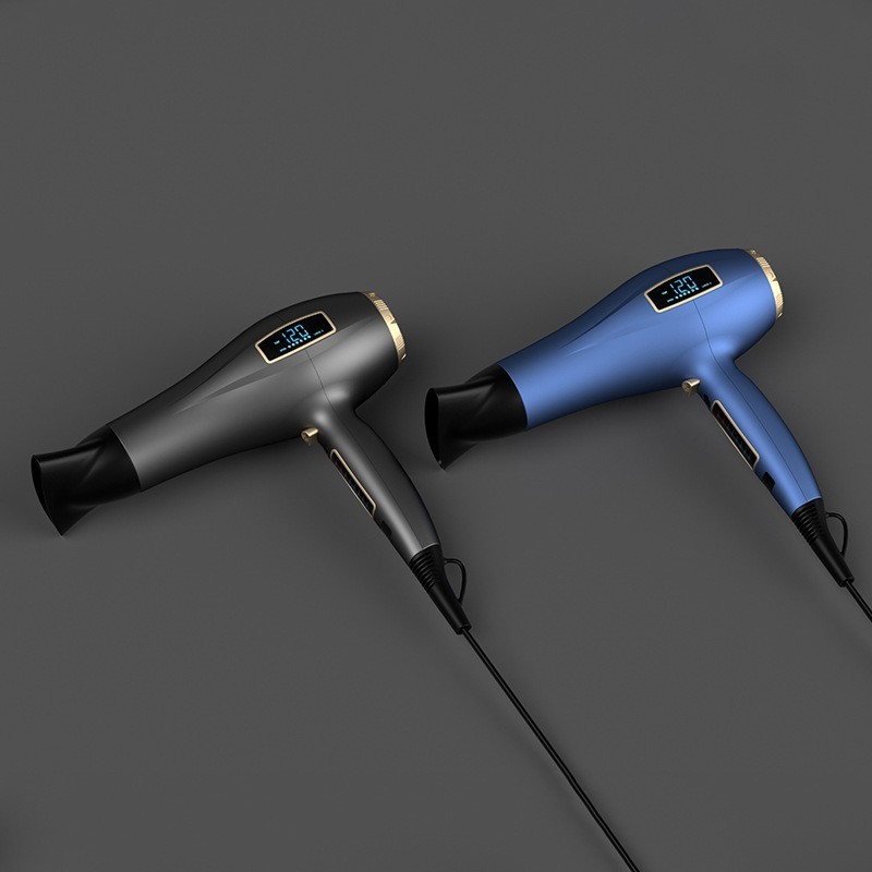 跨境大功率LED数字显示触摸屏吹风机负离子速干智能控温图3