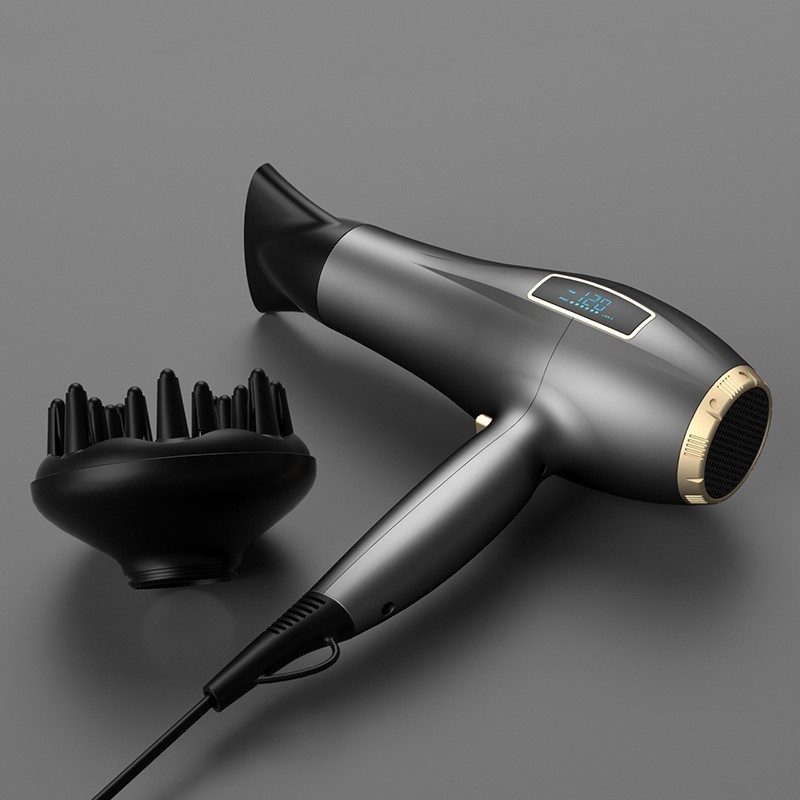 跨境大功率LED数字显示触摸屏吹风机负离子速干智能控温图4