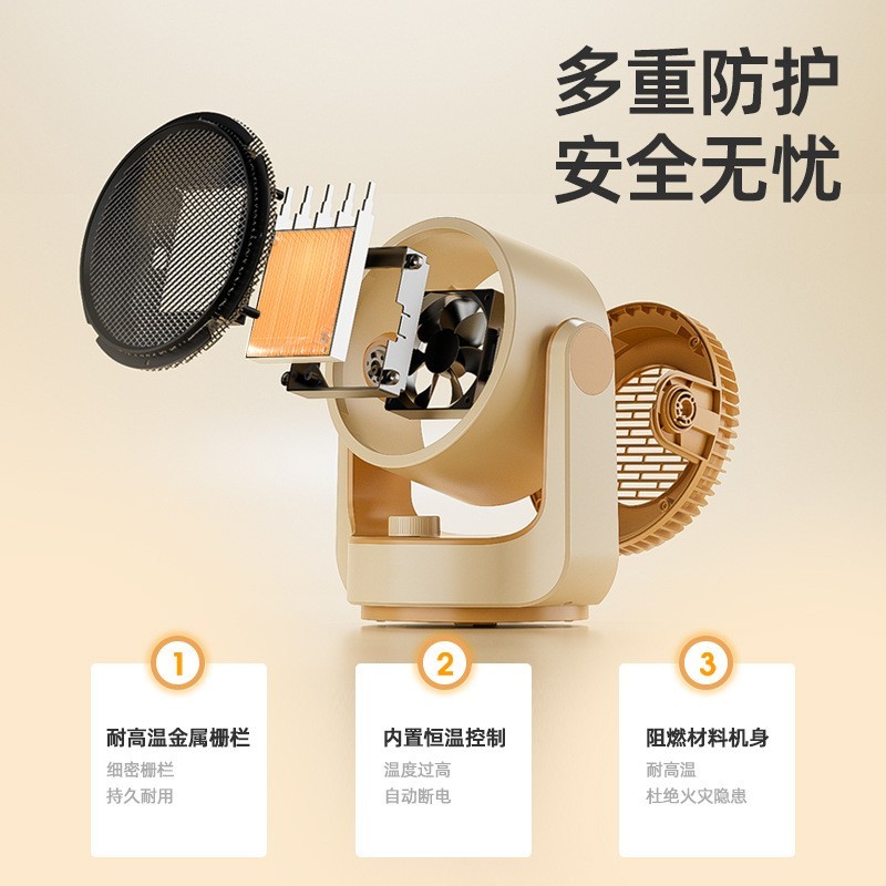 定制取暖器家用电暖气浴室卧室小型桌面小太阳节能省电烤火暖风机图4