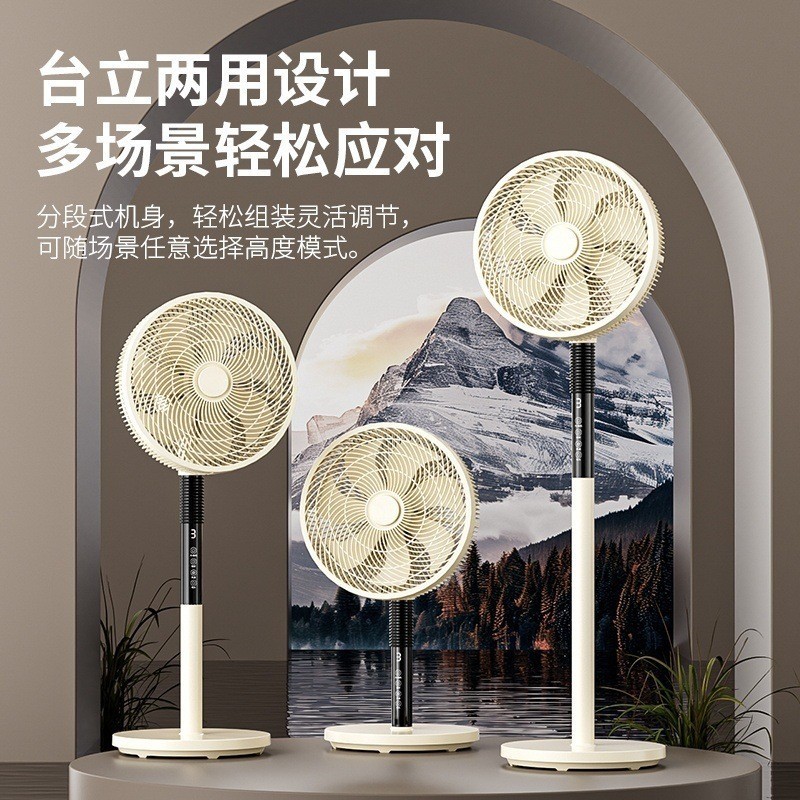 定制直流变频电风扇家用落地扇卧室静音一级能效节能低噪落地风扇图2