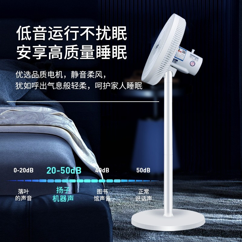 定制电风扇落地扇家用遥控平面扇台式可拆卸强力宿舍大风力摇头扇图5