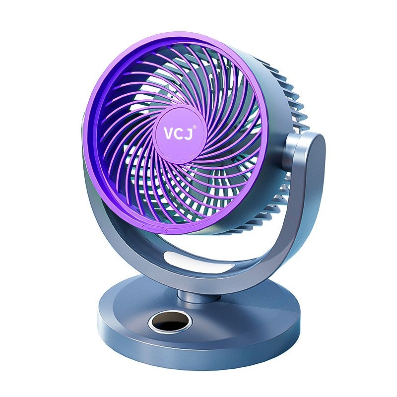 台壁两用桌面风扇USB接口充电式小型循环扇定制规格包装跨境热销图5