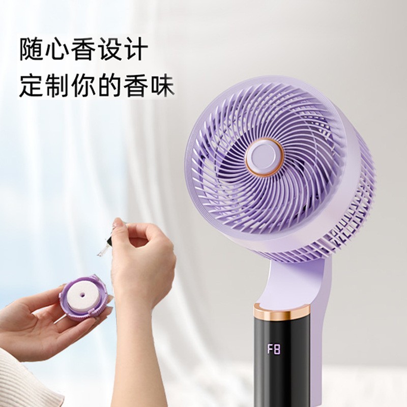 智能语音立式空气循环扇落地家用摇头电风扇定制规格图2