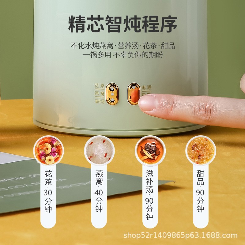 定制电炖锅陶瓷家用煮粥小煲自动炖盅炖燕窝适用煲汤锅一锅多用图3