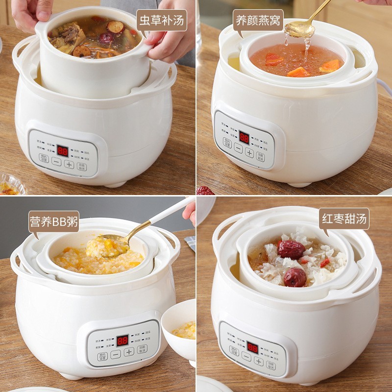 可定制全自动隔水炖燕窝炖盅陶瓷多功能煲汤锅电炖锅家用婴儿辅食图2