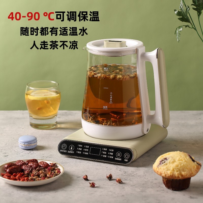养生壶家用多功能烧水壶小型热水壶玻璃煮茶器英110V定制煎药壶图3