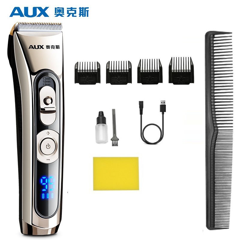 定制奥克斯理发器通用发廊剃头刀家用自理充插两用电推剪陶瓷刀头图3