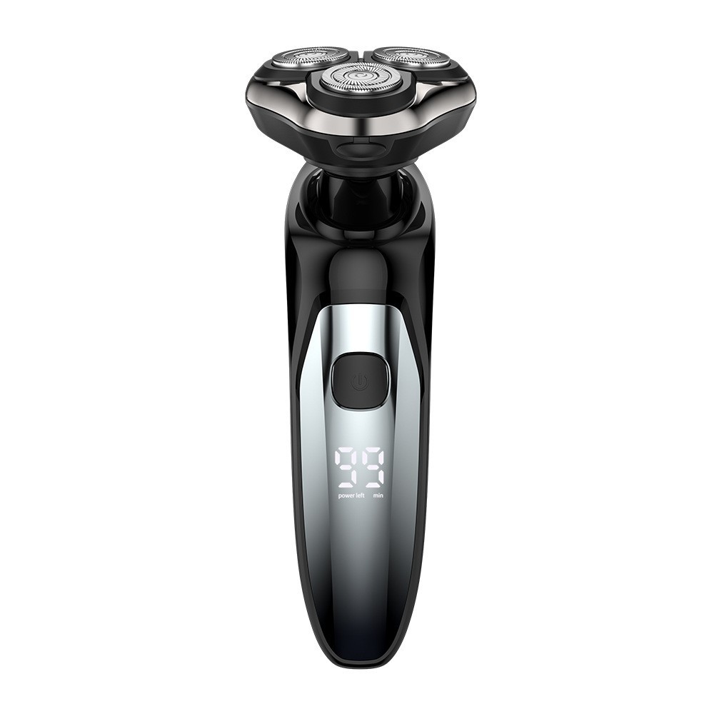 电动剃须刀男士浮动三刀头胡须刀USB充电全身水洗多功能刮胡子刀图3