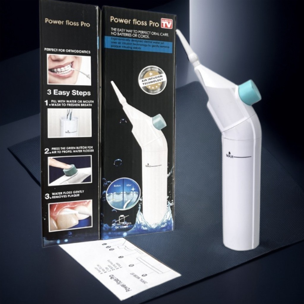 弧形冲牙器 定制便携式手动 气压冲牙器 跨境商品 WATER FLOSS图3