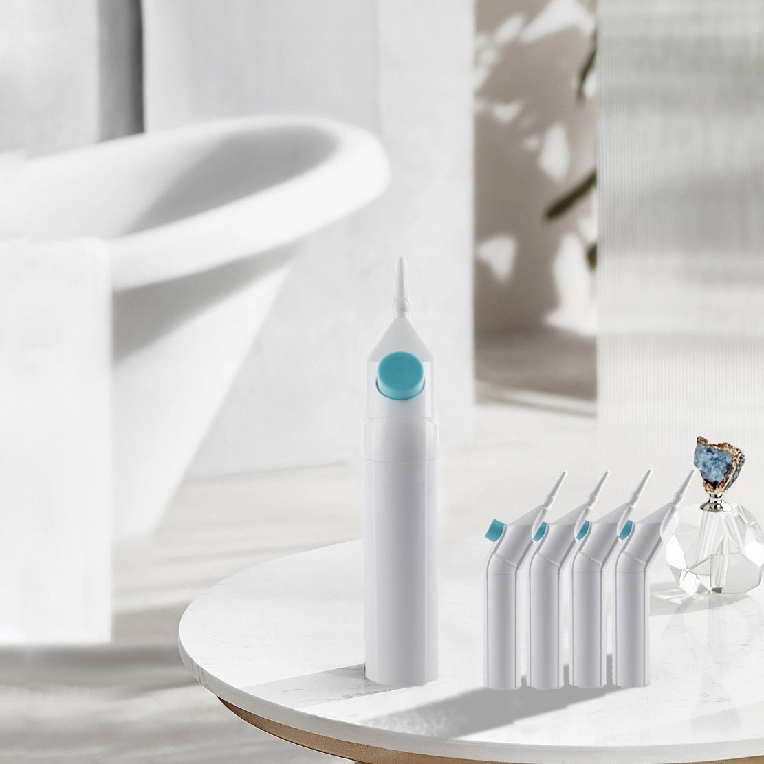 弧形冲牙器 定制便携式手动 气压冲牙器 跨境商品 WATER FLOSS图5