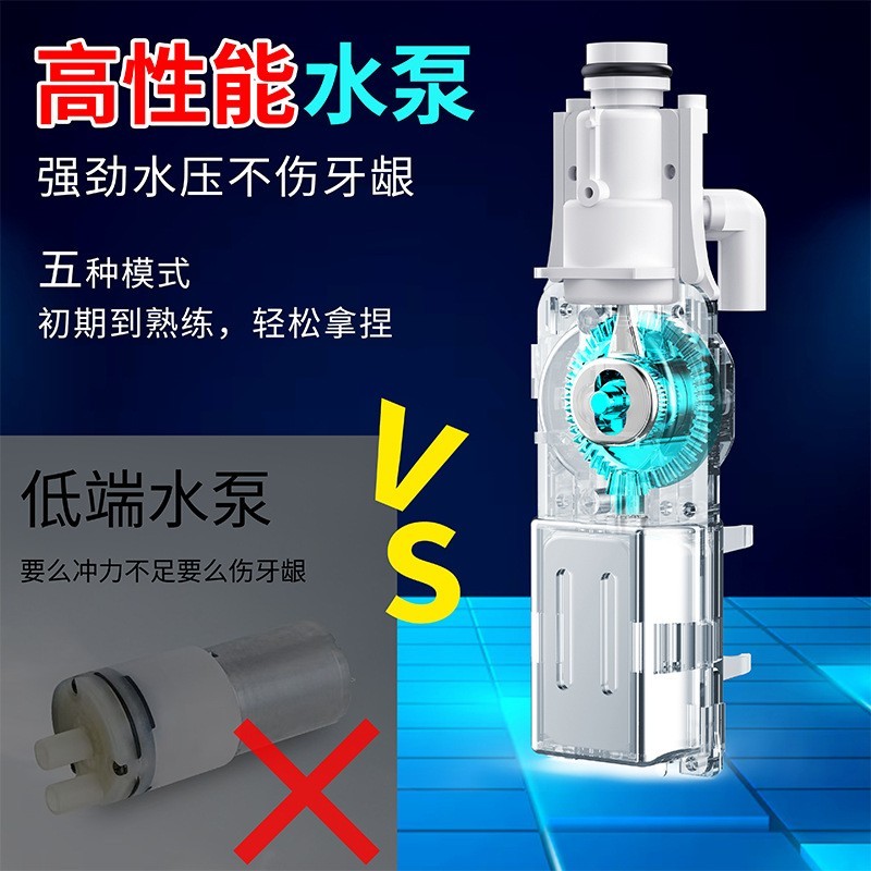 25年新款高性能冲牙器便携式电动洗牙器口腔冲洗牙缝洗牙仪定制图4