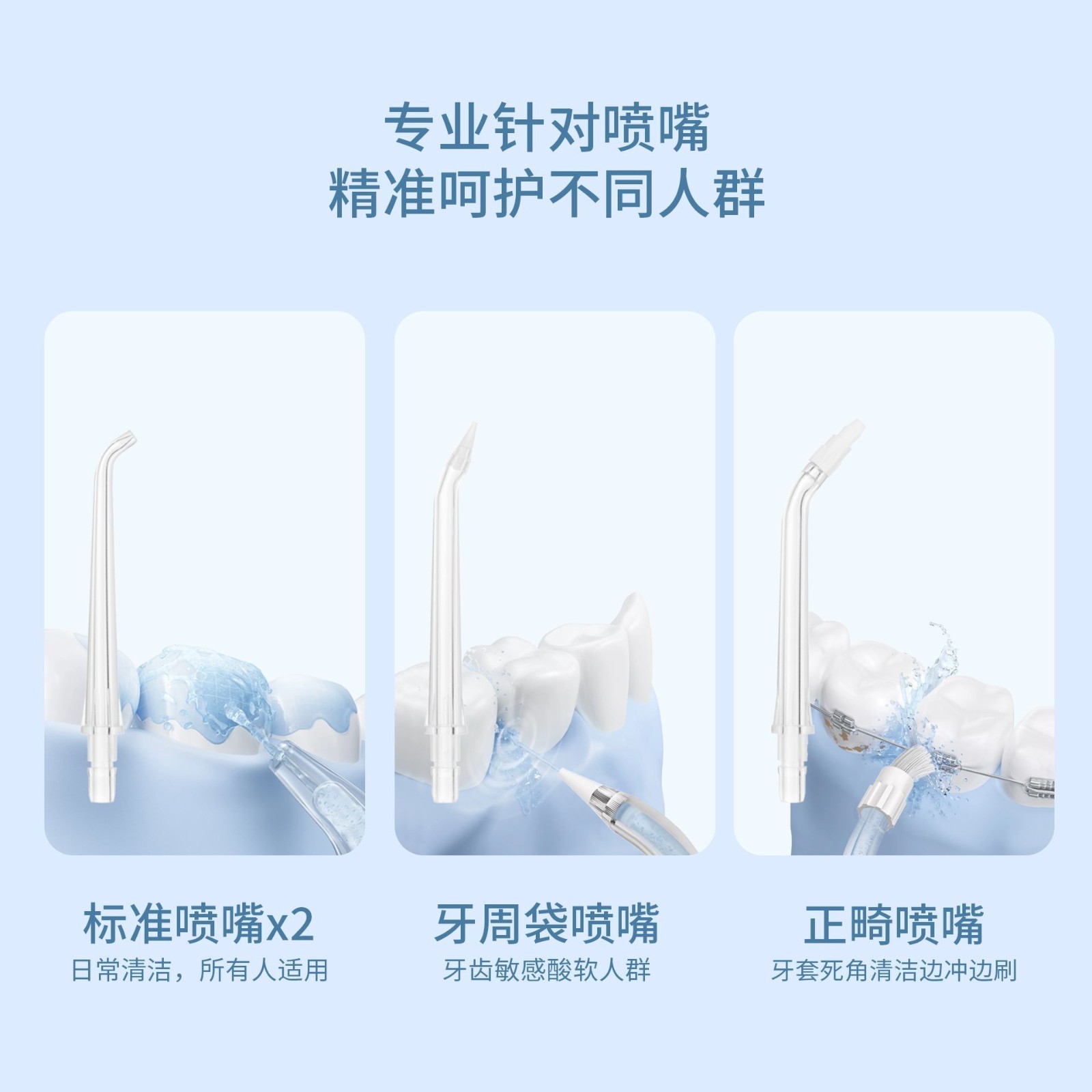 广东跨境冲牙器工厂便携式脉冲水牙线OEM/ODM定制正畸专用洗牙器图5