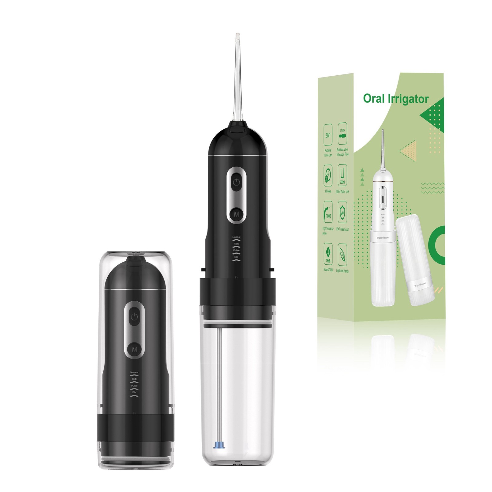 跨境爆款小巧迷你电动冲牙器水牙线IPX7防水/预防牙结石/正畸专用图5