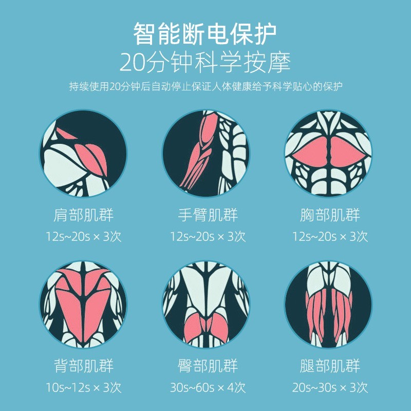 无刷电机筋膜枪迷你口袋便携电动mini颈膜抢肌肉放松健身按摩器图2