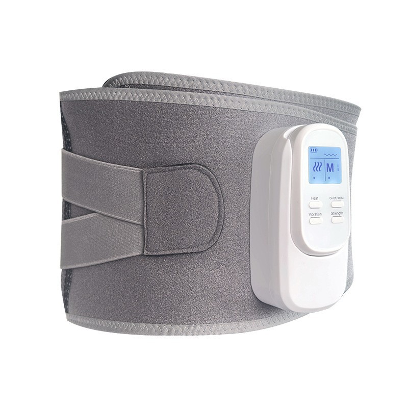 新品电动按摩腰带振动加热多功能跨境充电款护腰带家用神器图4