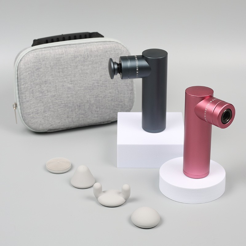 定制电动按摩器充电便携小型按摩仪铝合金家用智能筋膜枪手持式图5