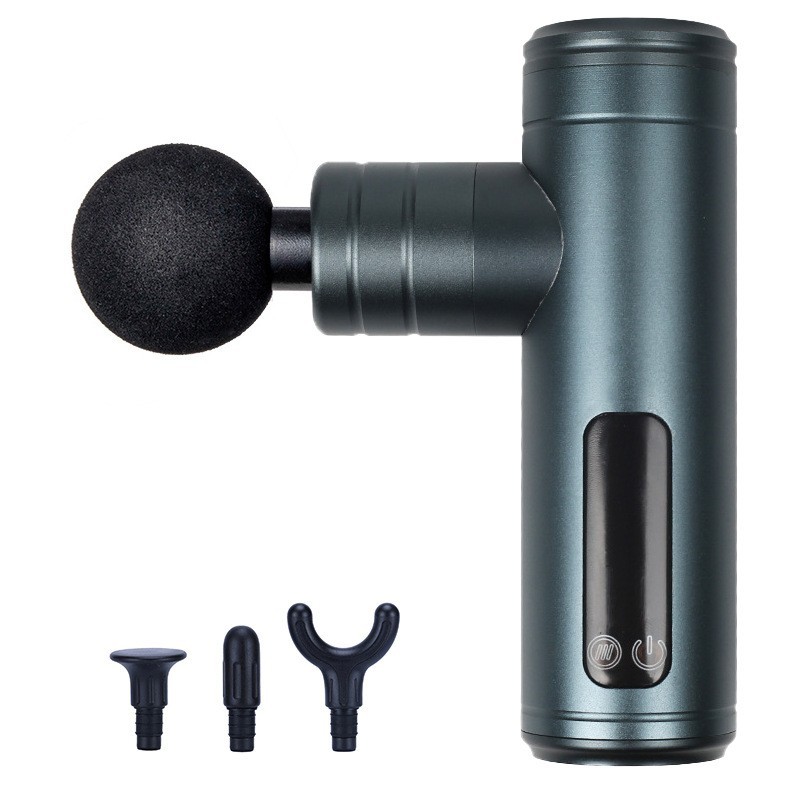 定制电动按摩器充电小型按摩仪铝合金家用智能液晶筋膜枪手持式图2