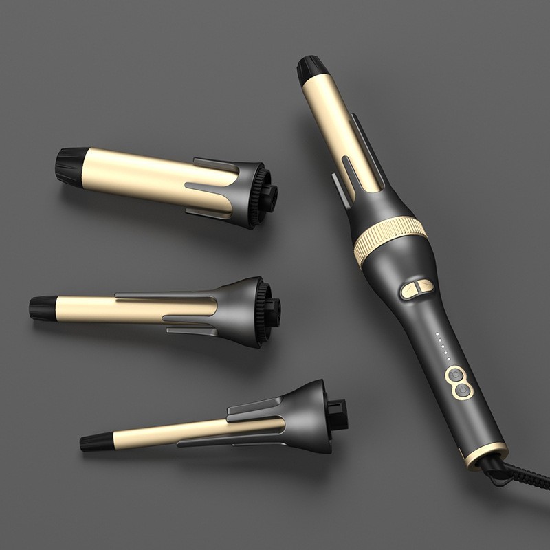 跨境4合1自动卷发棒可更换配件头自动卷发棒多种造型方便携带图2