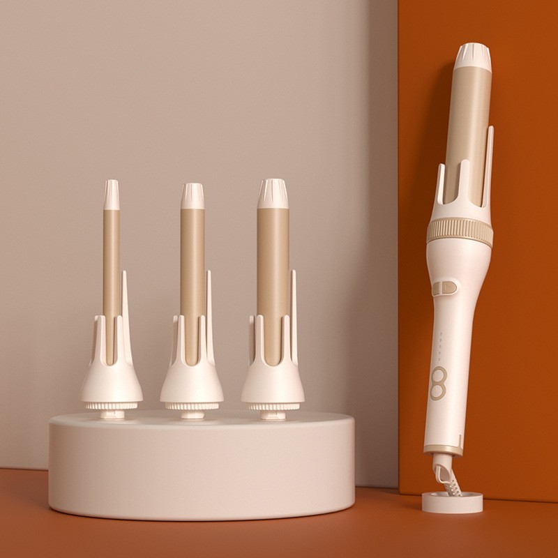 跨境4合1自动卷发棒可更换配件头自动卷发棒多种造型方便携带图3