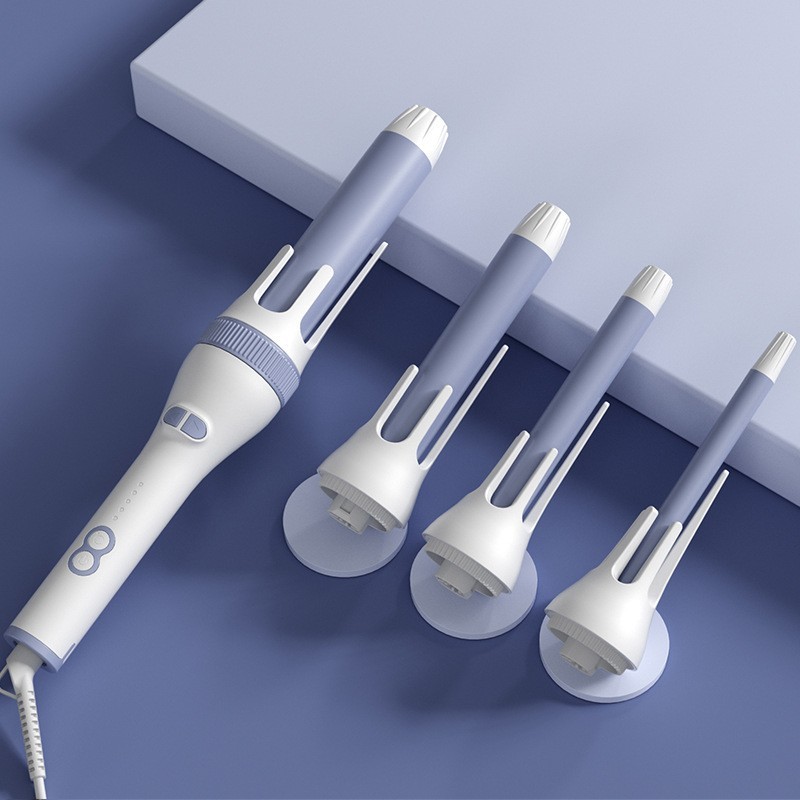 跨境4合1自动卷发棒可更换配件头自动卷发棒多种造型方便携带图4